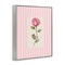 Stupell Industries Pink Stripe Rose Framed Giclee, design by Lisa Wehmeyer